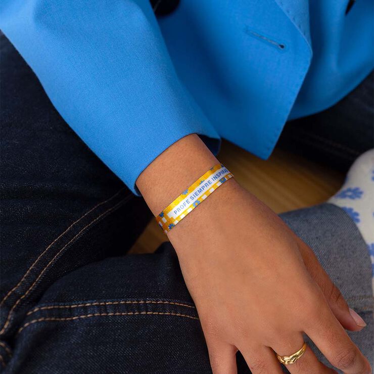 Pulsera de tela UO ''Profe, siempre inspiras''