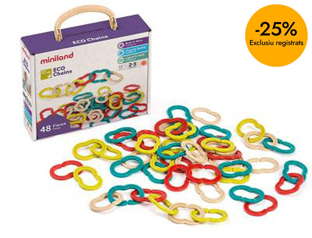 Anelles encaixables Eco Friendly Miniland 48 peces