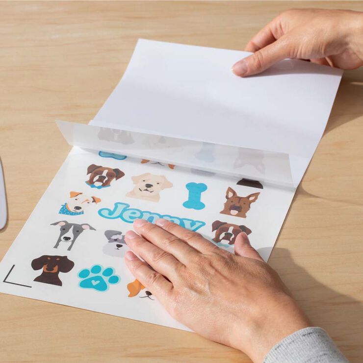 Sticker imprimible impermeable A4 blanc 6 fulls