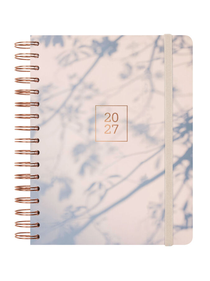 Agenda Finocam Optimal Semana Vista Horizontal 2027 Multiling&uuml;e Gris