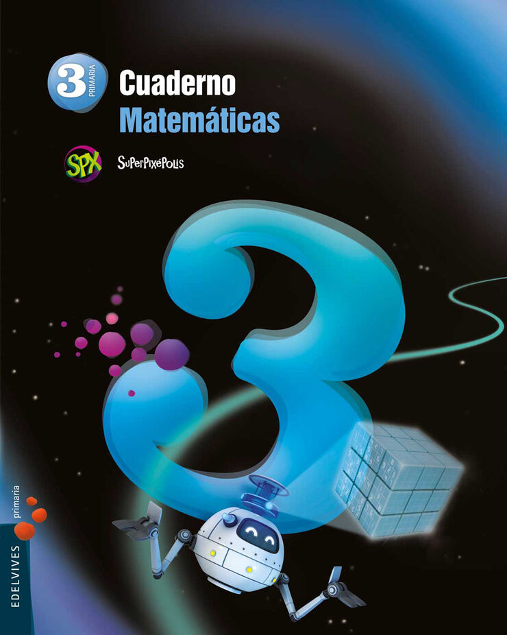 Matemàticas-cuad.3/Superpixepolis PRIMÀRIA 3 Edelvives 9788426393173