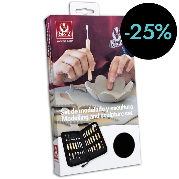 Estuche modelado y escultura Sio-2 14 piezas