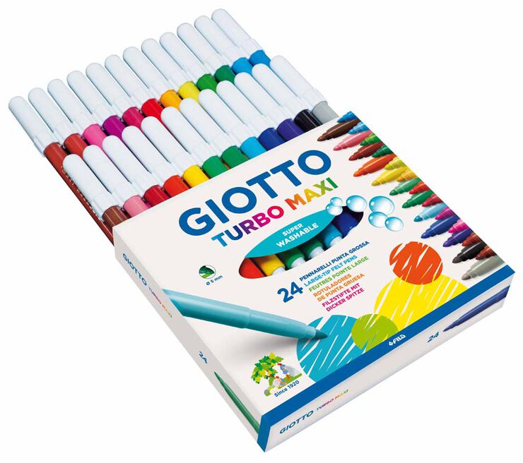 Rotuladores Giotto Turbo Maxi 24 colores