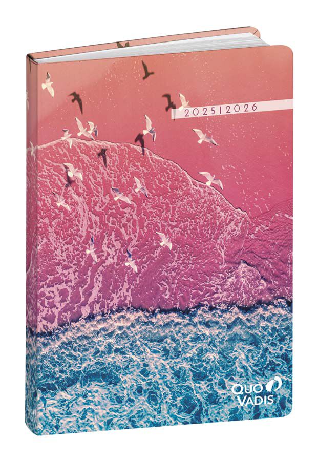 Agenda escolar Quo Vadis Respire 12x17cm d&iacute;a p&aacute;g. mult. 2025-26 P&aacute;jaros