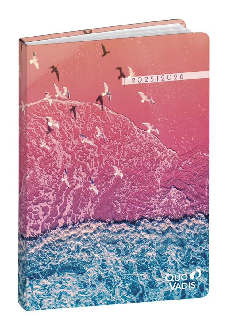 Agenda escolar Quo Vadis Respire 12x17cm d&iacute;a p&aacute;g. mult. 2025-26 P&aacute;jaros