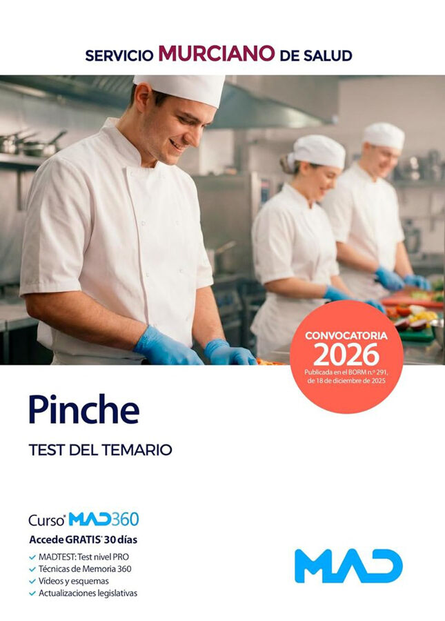 Pinche del Servicio Murciano de Salud. Test del temario