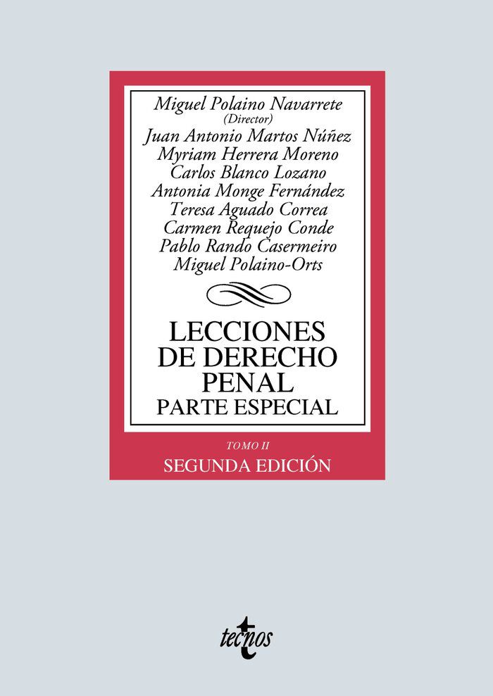 Lecciones de Derecho penal. Parte especi