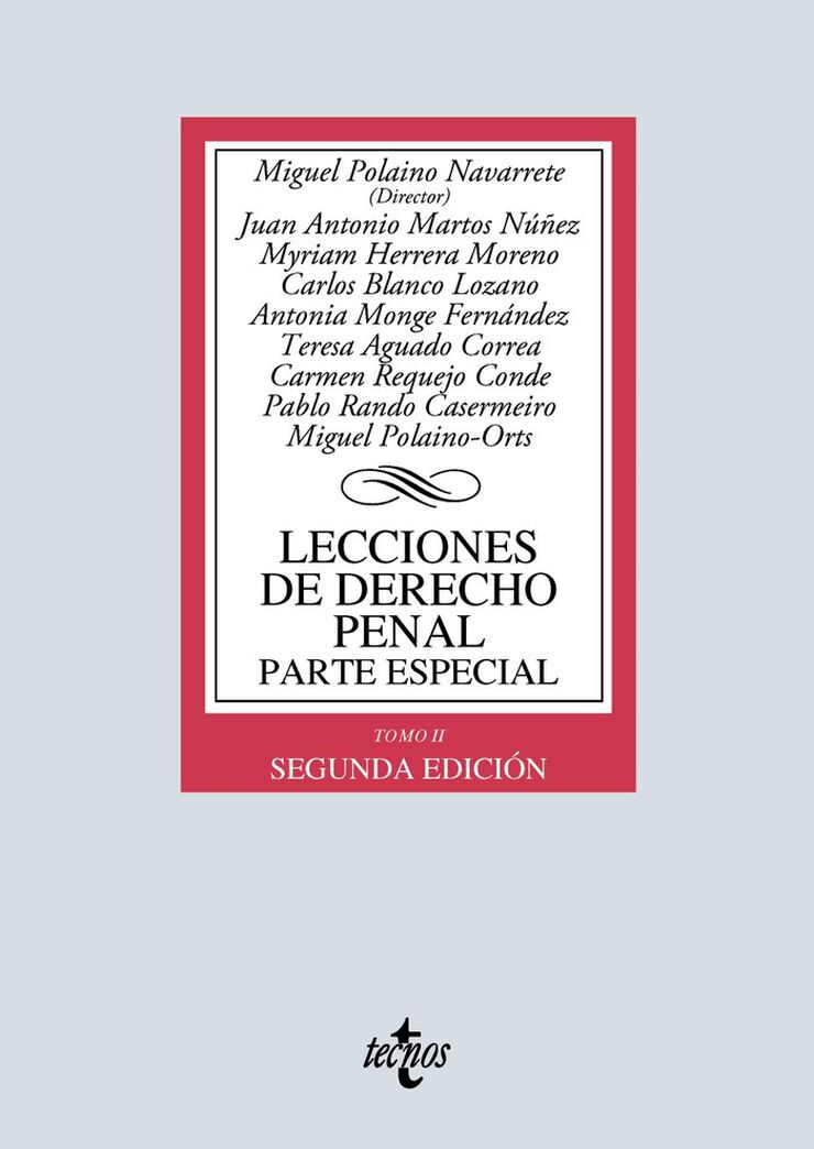 Lecciones de Derecho penal. Parte especi