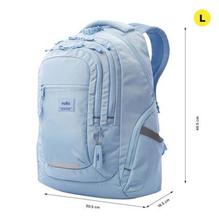 Motxilla Totto PC Eufrates blau clar
