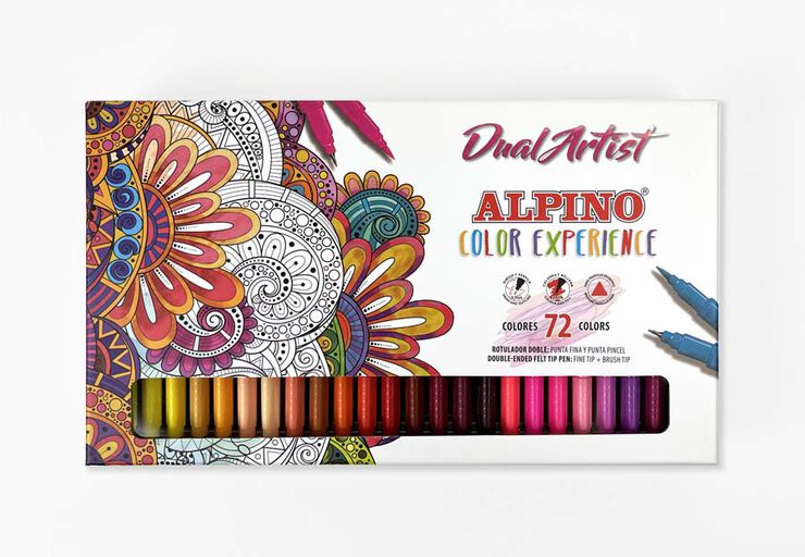 Rotuladores Alpino Dual Artist Color Experience 72 colores