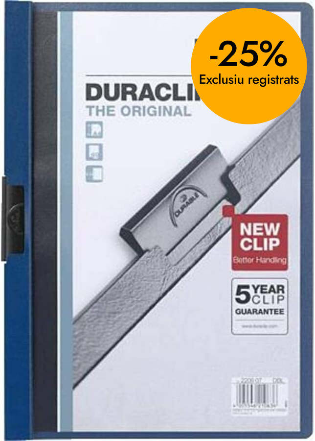 Dossier Duraclip A4 60 fulls blau