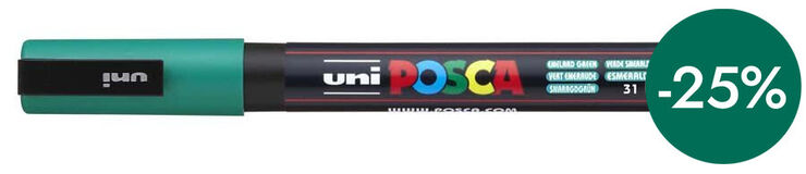 Rotulador Posca PC-3M 0,9-1,3mm esmeralda