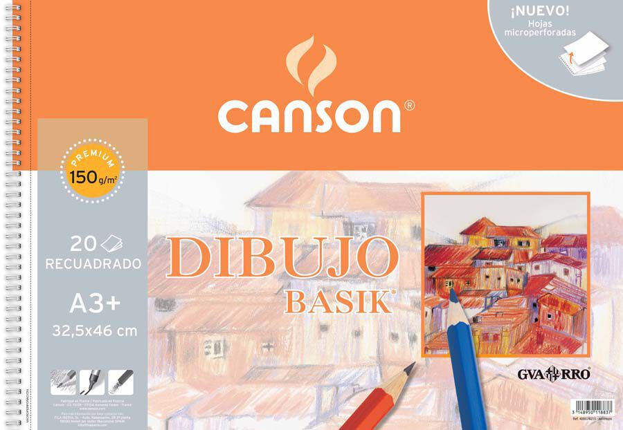 Bloc Canson de dibujo A4 20 hojas 150 g