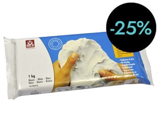 Barro endurecible Sio-2 Plus 1kg blanco