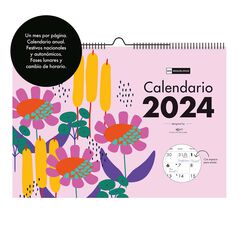Calendari paret MiquelRius A3 2024 cast Flores