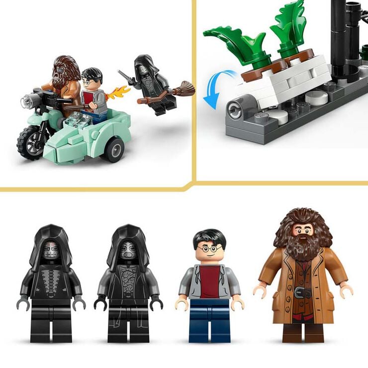 LEGO® Harry Potter TM Hagrid™ y Harry: Huida de Privet Drive 76459
