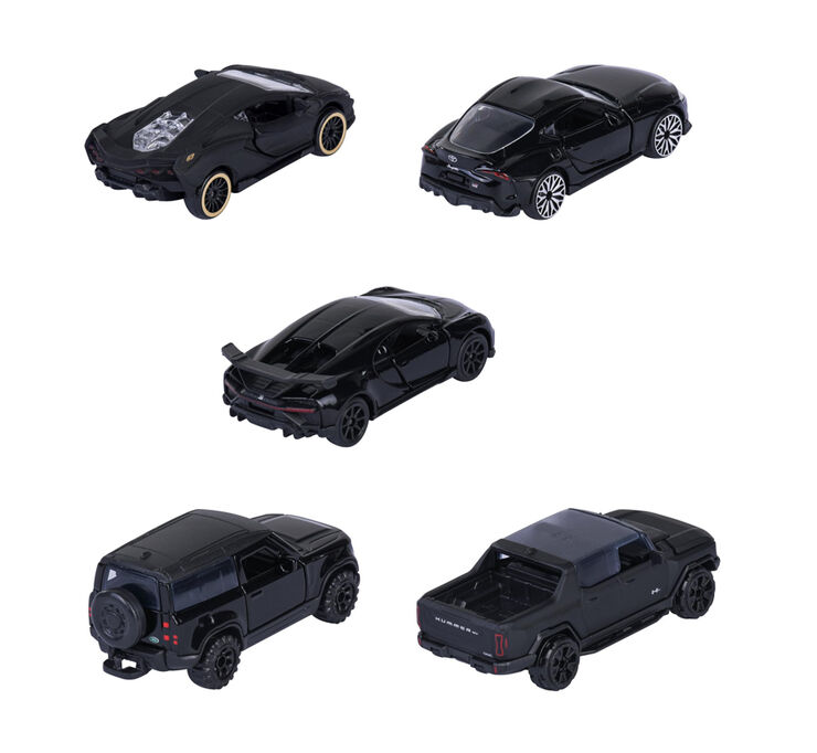 Pack regalo de 5 coches de juguete negros Simba