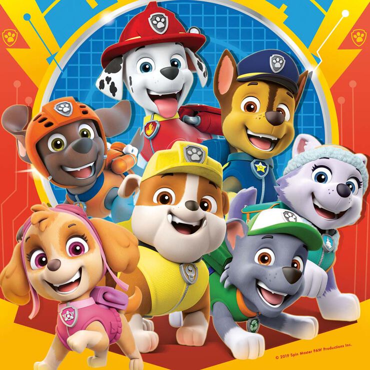 Puzle 3 x 49 piezas Paw Patrol