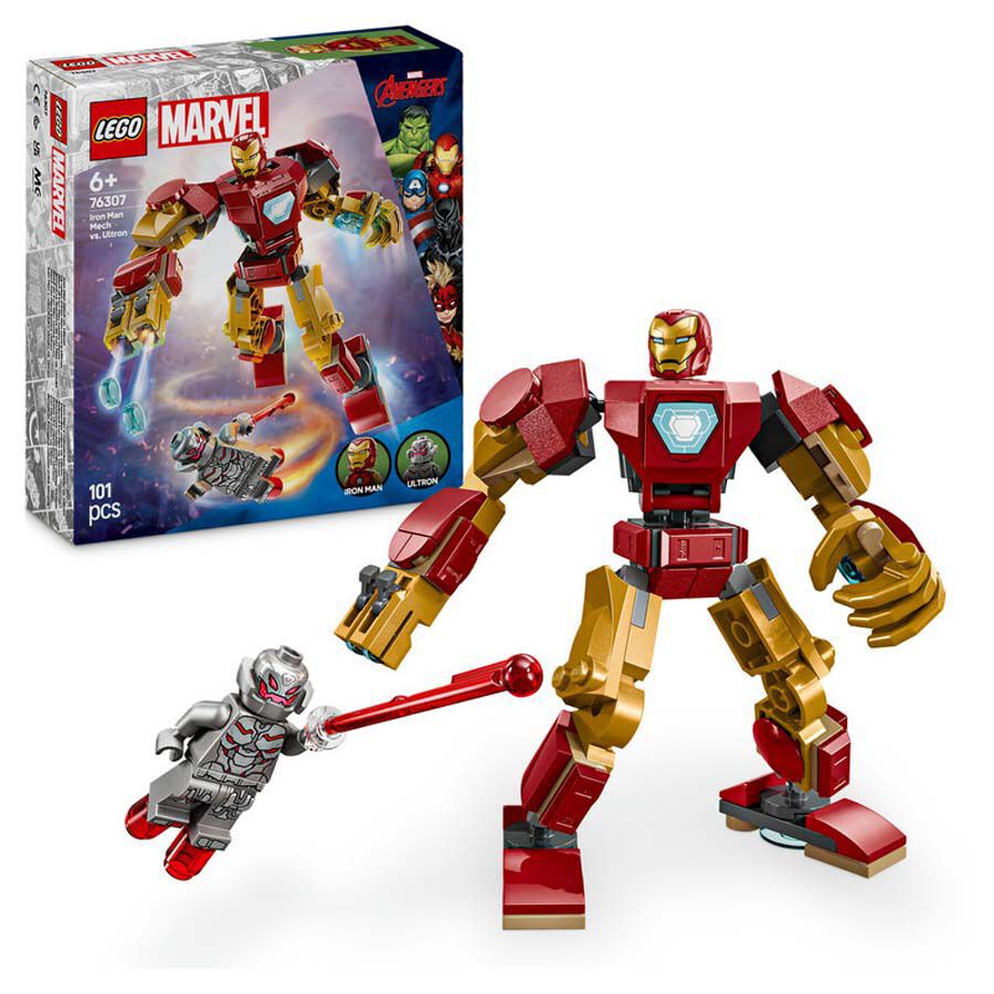 LEGO&reg; Super H&eacute;roes Armadura Rob&oacute;tica de Iron Man vs. Ultr&oacute;n 76307