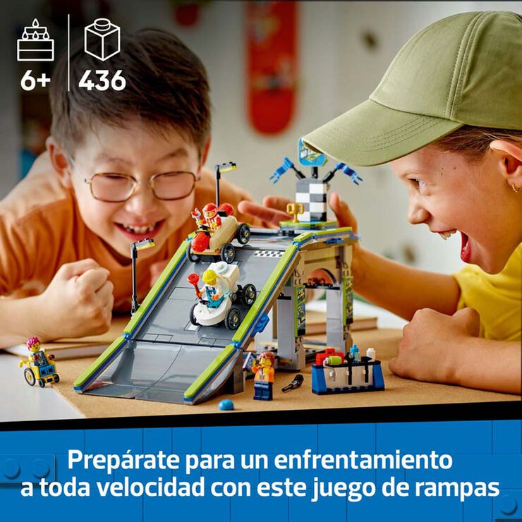 LEGO® LEGO City Sin Límites: Rampa de Aceleración para Coches de Carreras 60460