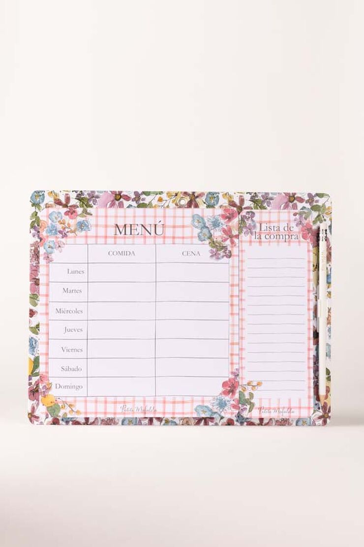 Men&uacute; setmanal llista compra Petite Mafalda