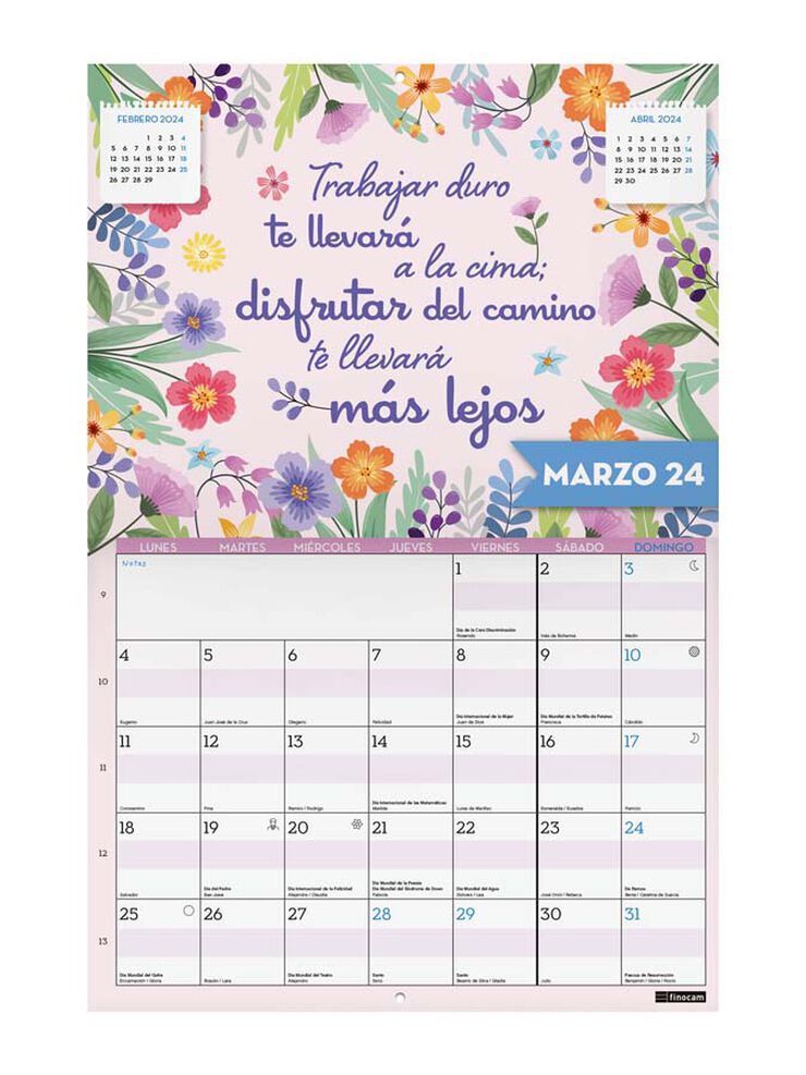 Calendari 16 Mesos Finocam Frases Motivadoras 23-24 Cast