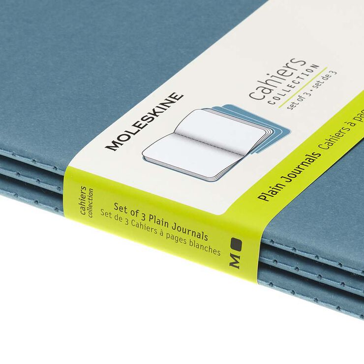 Pack 3 Llibretes Moleskine P Blau Enèrgic Llis