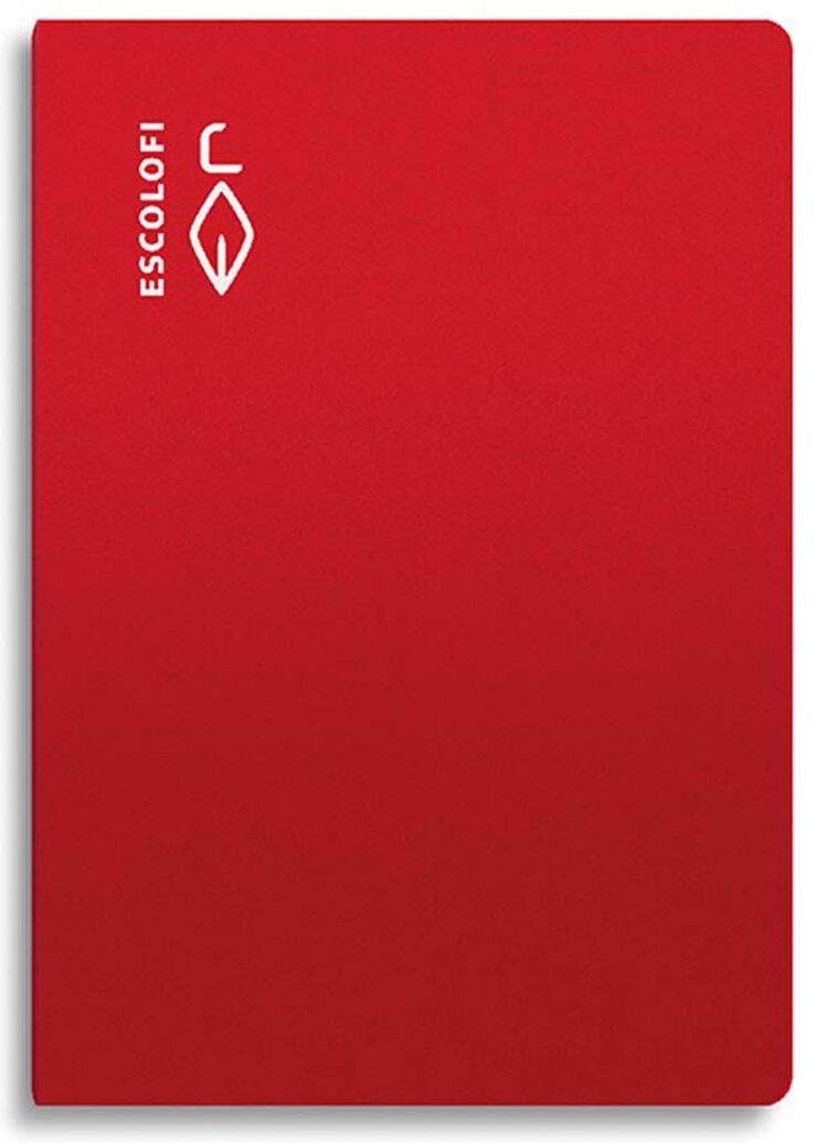 Llibreta grapada Escolofi foli 50 fulls Montessori pauta 5mm vermell