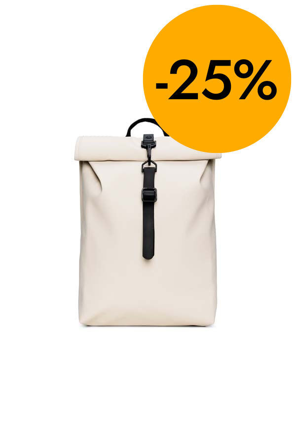 Mochila Rains Rolltop Mini dune