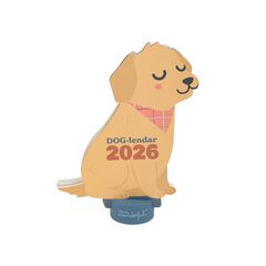 Calendario sobremesa con peana 2026 Dog-Lenda-R