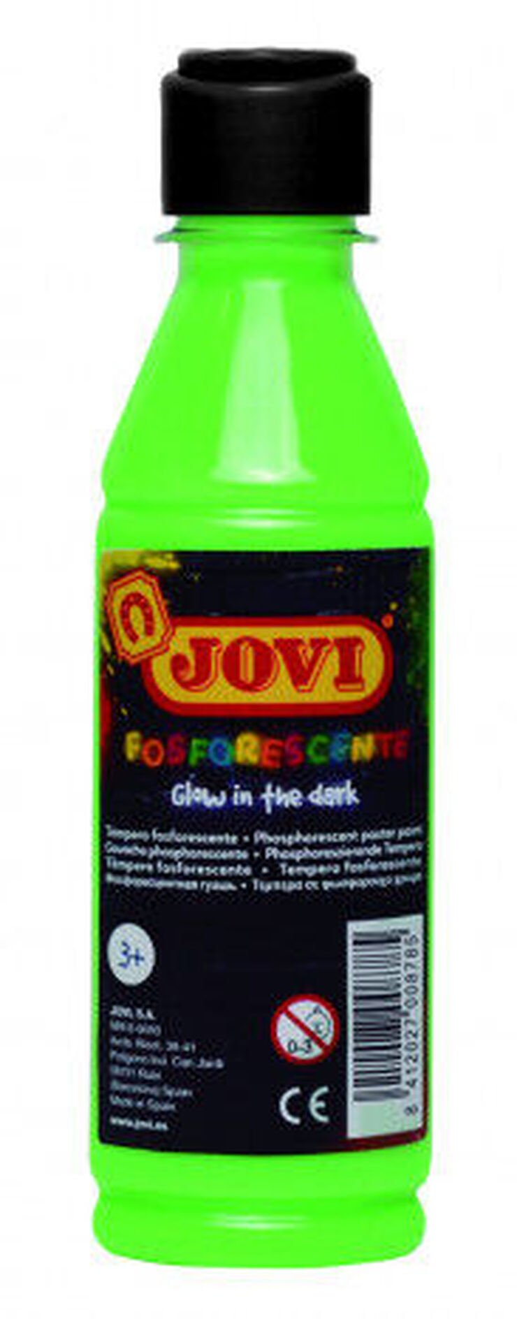 T&eacute;mpera fosforescente Jovi 250ml verde