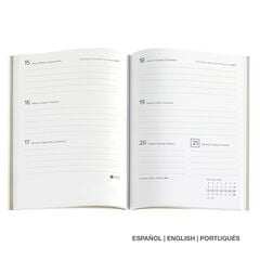 Agenda Miquelrius Journal Semana Vista Multiling&uuml;e 2027 Luxor Negro