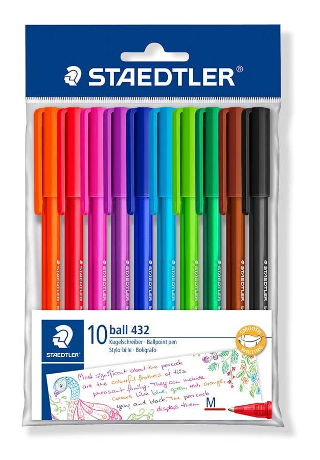 Bol&iacute;grafos Staedtler Ball 4320 10 colores