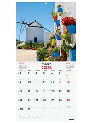 Calendario pared Finocam 30x30 2026 Pueblos con encanto castellano