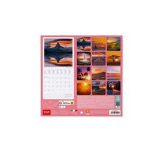 Calendario pared Legami 18X18 2024 Sunrise&Sunset
