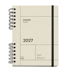 Agenda Miquelrius Plus Wire-O Setmana Vista Catal&agrave; 2027 Crema