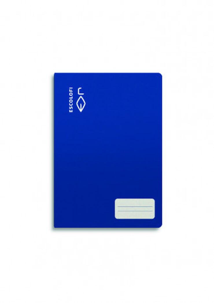 Libreta grapada Escolofi A5 liso Azul 16F