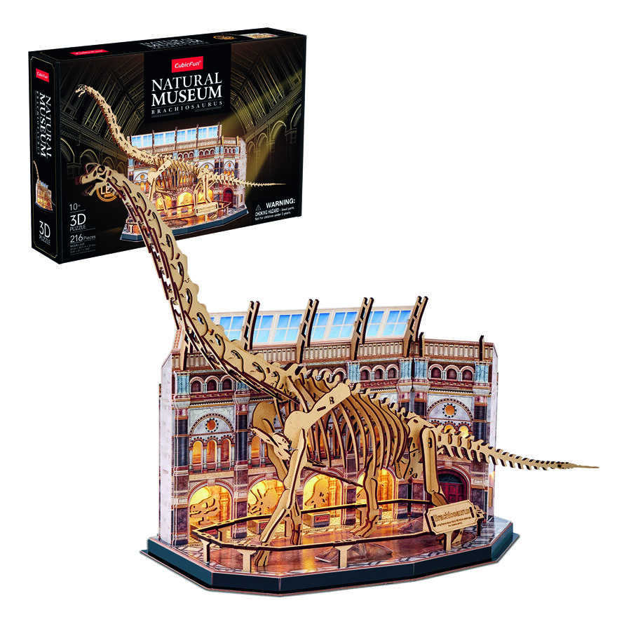 Puzle 3D Museum LED Brachiosaurus