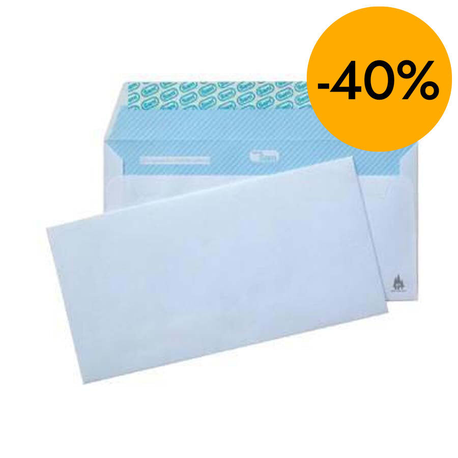 Sobre blanco americano 115x225mm 500u