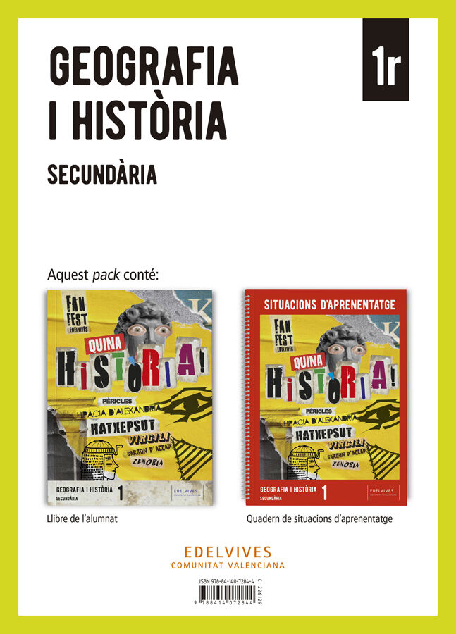 Projecte: FanFest. Geografia i Hist&ograve;ria 1 Secund&agrave;ria. Llibre de l'alumnat + Quadern