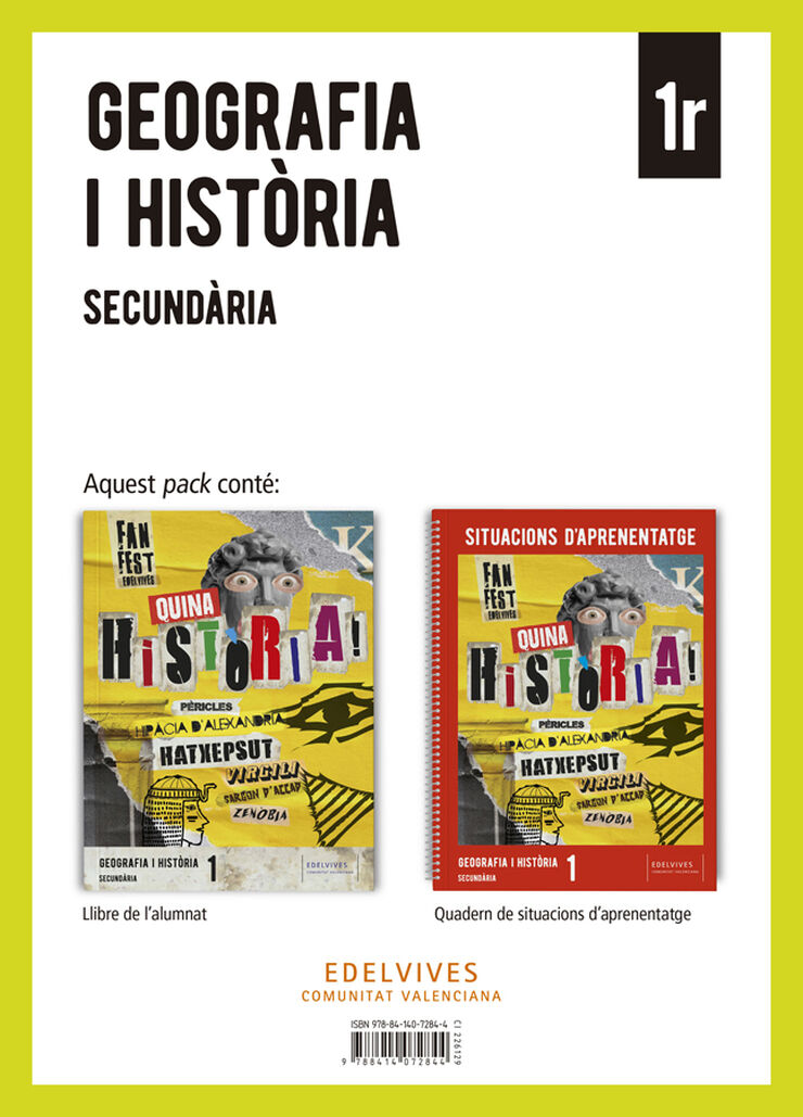 Projecte: FanFest. Geografia i Hist&ograve;ria 1 Secund&agrave;ria. Llibre de l'alumnat + Quadern