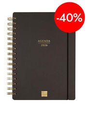 Agenda Finocam 16 meses Haiku E10 sem/vista cas 2025-26 negro