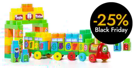 Tren Bloques i 2 Vagones 70 piezas