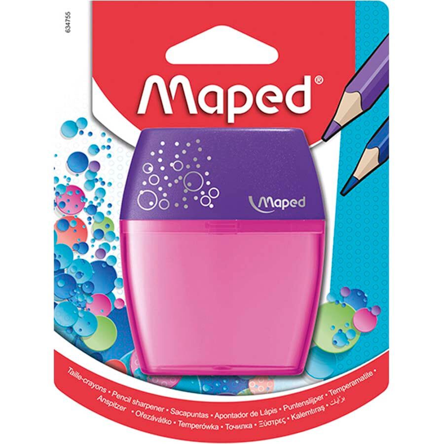 Sacapuntas doble Maped Shaker con dep&oacute;sito