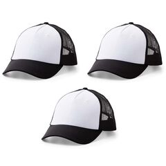 Gorra blanco/negro 3u
