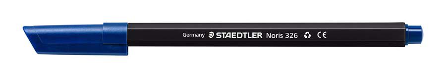 Rotuladores Staedtler Noris 326 negro 10u