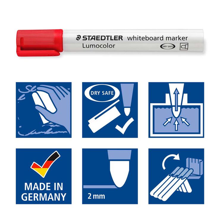 Retolador pissarra blanca Staedtler 2 mm 4 colores