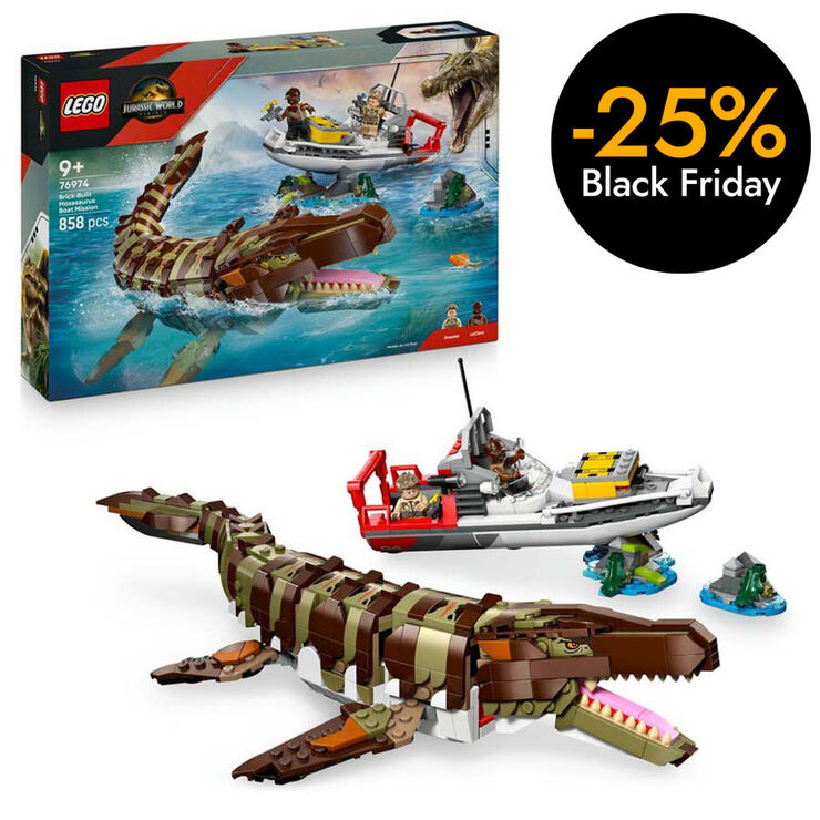 LEGO® Jurassic World Missió Naval: Mosasaurus Construïble 76974