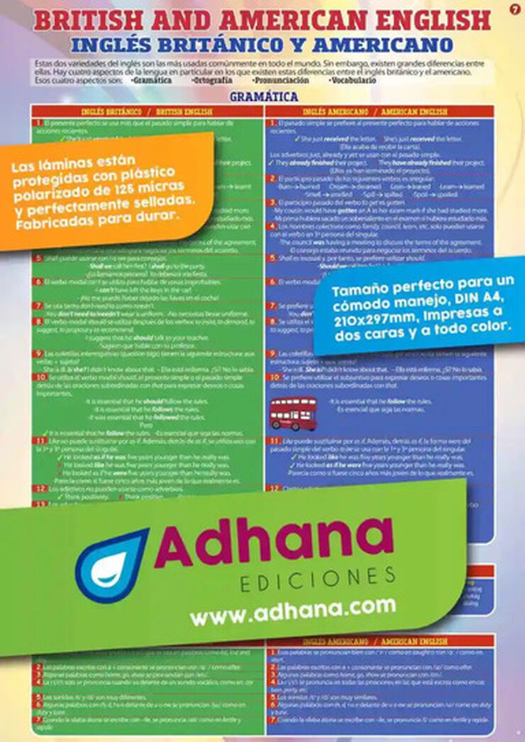 Adha inglés/británico y americano