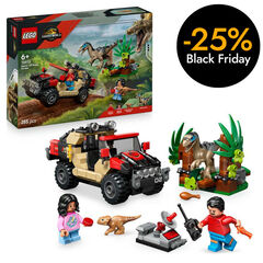 LEGO® Jurassic World Huida en Todoterreno y Raptor al Acecho 76972